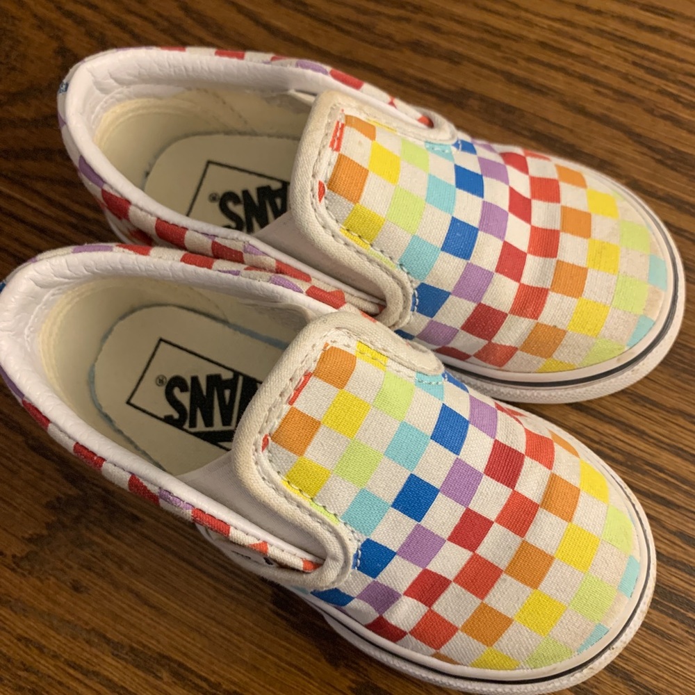 Toddler slip-on V Checkerboard Shoe